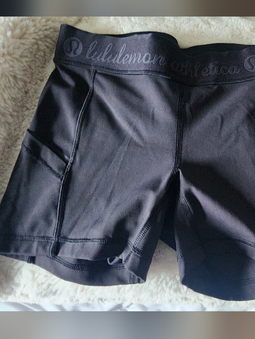 lululemon athletica Black High-Rise Bike Shorts